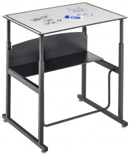 Height Adjustable School Desk with Dry Erase Top