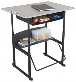 Adjustable School Desk with Storage