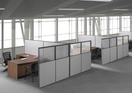 Cubicle Office Furniture Desk Set - SpaceMax