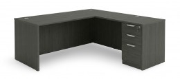 L Shaped Desk with Drawers