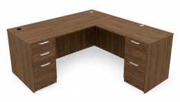 L Shaped Desk with Drawers