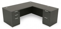 L Shaped Desk with Drawers