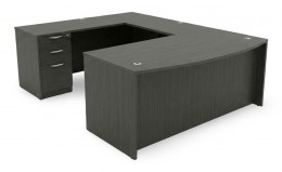 Bow Front U Shape Desk