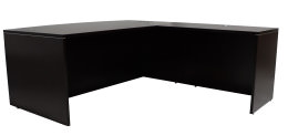 Bow Front L Shaped Desk Shell - PL Laminate Series