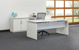 Office Desk and Storage Credenza Set
