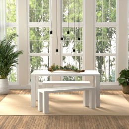 Dining Table and Bench Set