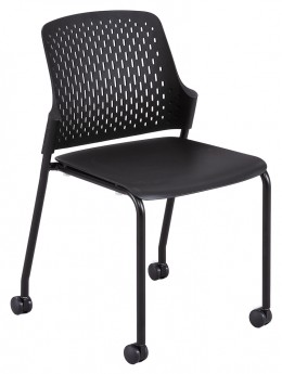 Stacking Chairs with Casters - 4 Pack