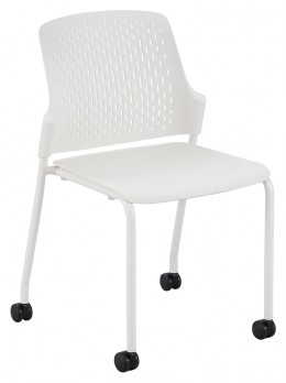 Stacking Chairs with Casters - 4 Pack