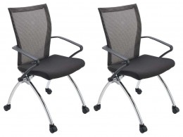 Office Nesting Chairs - 2 Pack