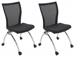 Armless Nesting Chairs - 2 Pack