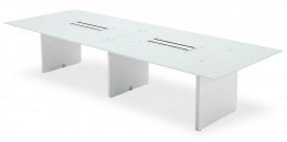Glass Top Conference Table