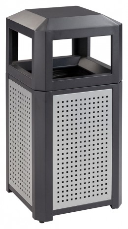 Steel Trash Can with Lid