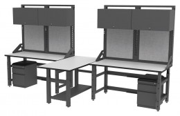 2 Person Industrial Workbench