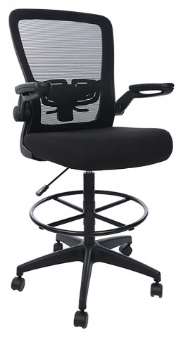 Office Stool Chair with Flip Arms