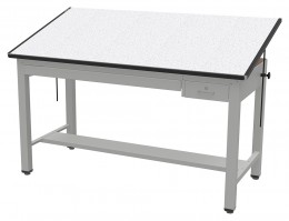 Big Drafting Table with Drawers