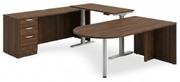 U Shaped Peninsula Standing Desk