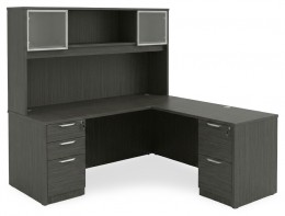 Bow Front L Shaped Desk