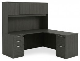 Bow Front L Shaped Desk