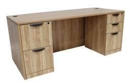Rectangular Desk with Drawers - PL Laminate