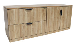 Combo Lateral File Storage Cabinet Credenza - PL Laminate Series