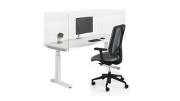 Height Adjustable Desk with Privacy Panels - C.I.T.E Series