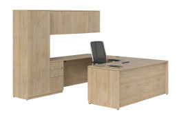 U Shaped Desk with Storage - Concept 400E Series