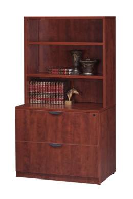 2 Drawer Lateral Filing Cabinet with Hutch - Express Laminate Series