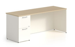 Credenza Desk with Drawers - Concept 300 Series