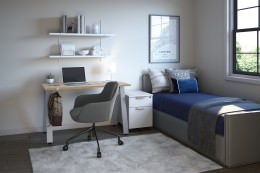 Home Office Desk with Mobile Drawers - Elements