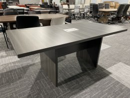 6 FT Rectangular Conference Table with Gray Finish