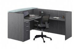 Modern L Shaped Reception Desk - PL Laminate Series