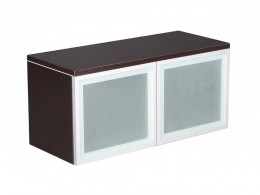 Wall Mounted Overhead Storage with Glass Doors - PL Laminate Series