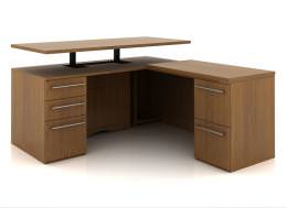 L-Shape Connect Series Height Adjustable Desk