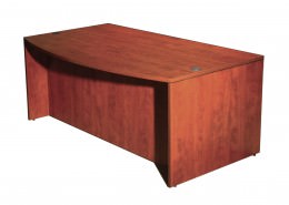 Bow Front Desk Shell - Commerce Laminate Series