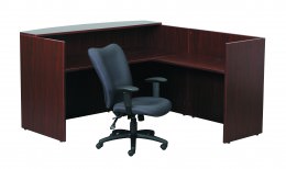 L Shaped Reception Desk - Commerce Laminate