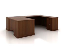 U-Shape Freedom Series Desk with Drawers
