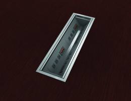 Conference Table Power Hub Module - Silver Pearl