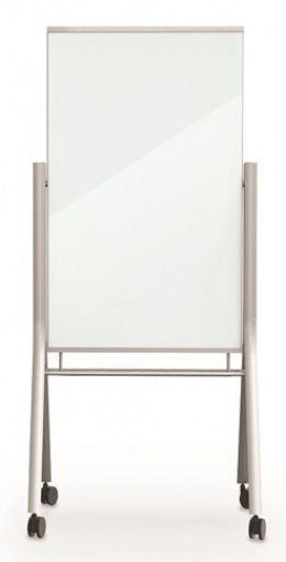 Mobile Magnetic Glass Dry Erase Whiteboard - Artisan Series