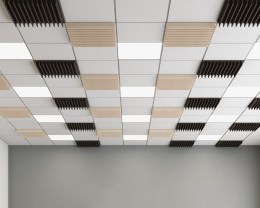 3D Sound Absorbent Acoustic Ceiling Tiles - EchoDeco Series