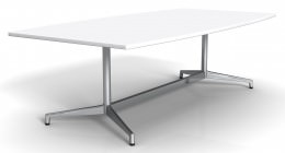 Boat Shaped Conference Table with Steel Base - Seville Series