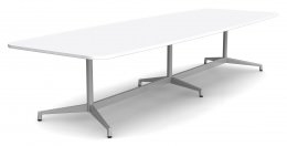 Boat Shaped Conference Table with Radius Corners - Seville Series