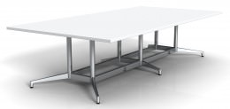 Rectangular Conference Table with Steel Base