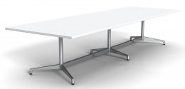Rectangular Conference Table with Steel Base - Seville