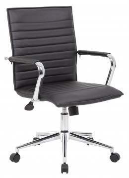 Vinyl Mid Back Conference Room Chair - 