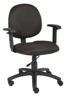 Low Back Office Chair with Arms - 