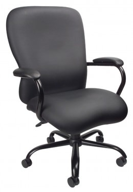 Heavy Duty Office Chair with Arms - CaressoftPlus