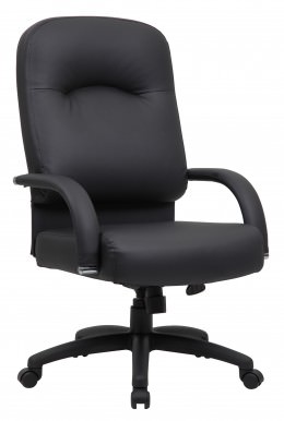 High Back Office Chair with Arms - CaressoftPlus