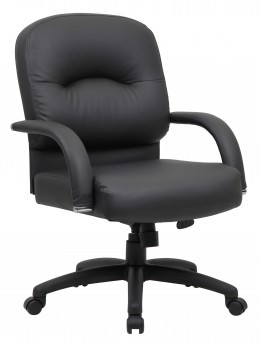 Mid Back Office Chair with Arms - CaressoftPlus Series