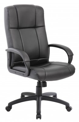 High Back Office Chair with Arms - CaressoftPlus Series