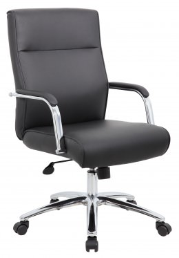 Vinyl Mid Back Conference Room Chair - CaressoftPlus Series